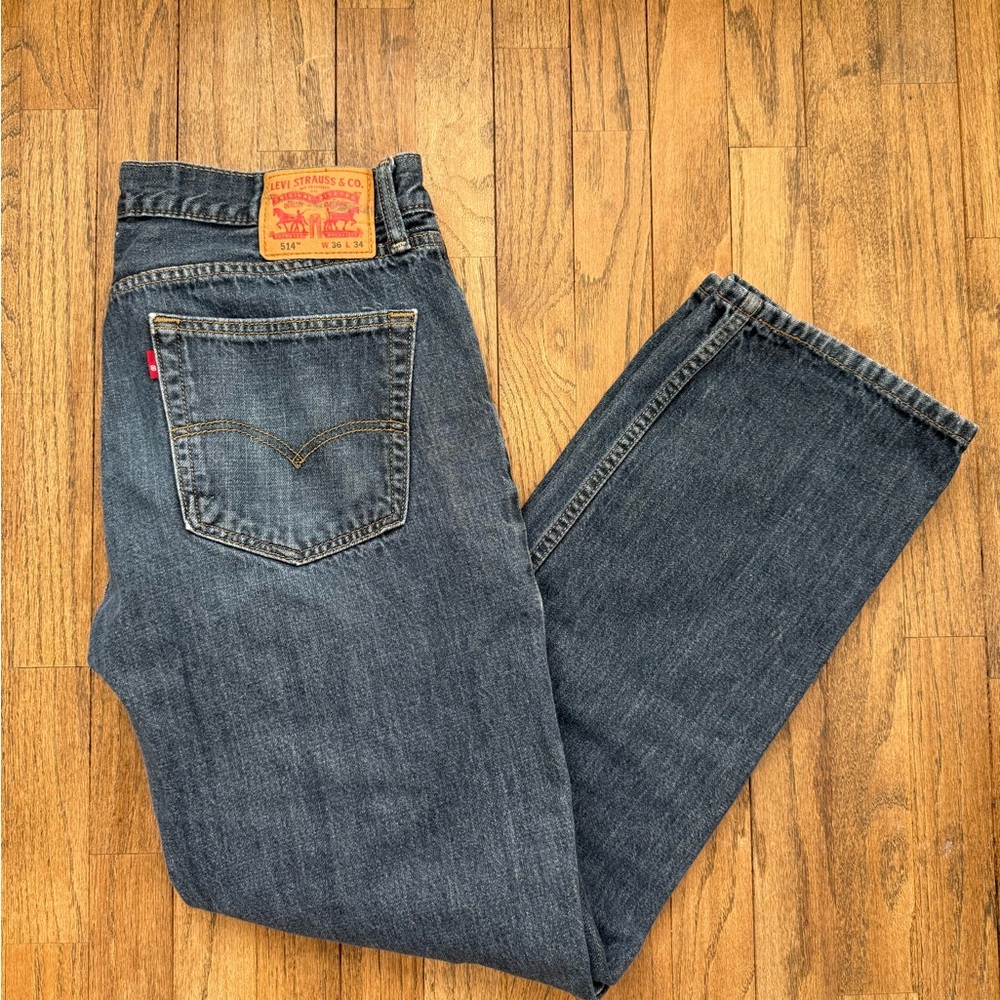 Levi's Men's Straight Blue Jeans 100% Cotton 36x34